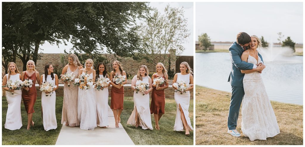 beautiful bridesmaids on the wedding day at eberley brooks