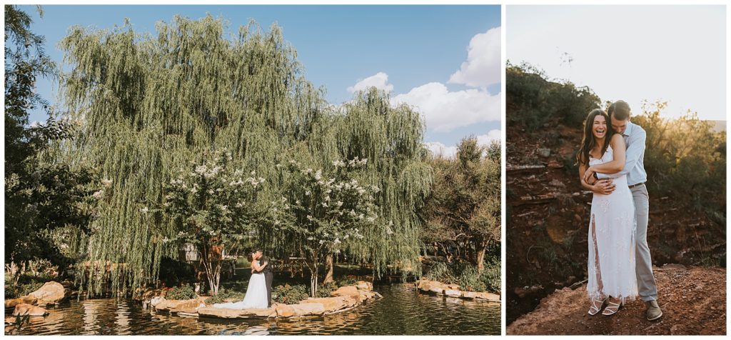 romantic couples portraits in the canyons