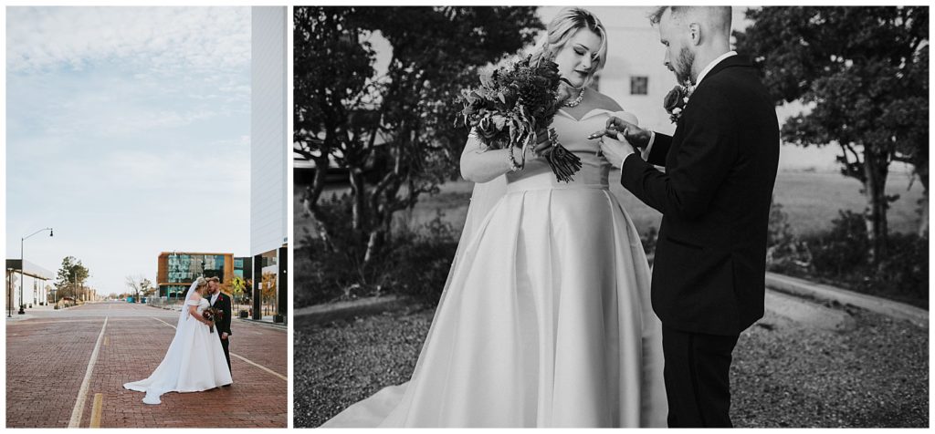 couples portraits at the watson building