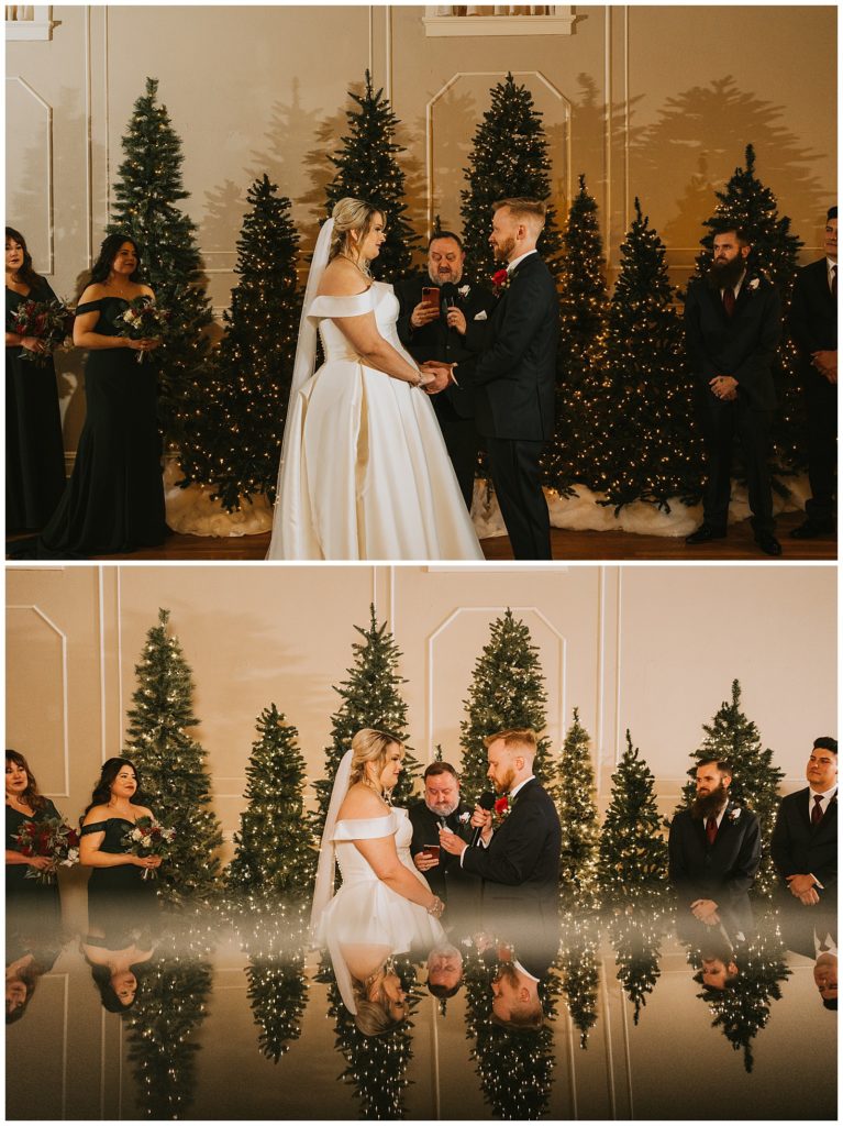 artsy photos of a wedding ceremony