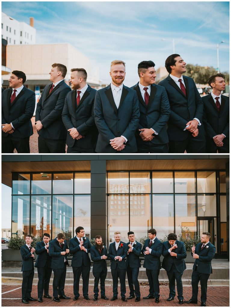 groom and groomsmen portraits 