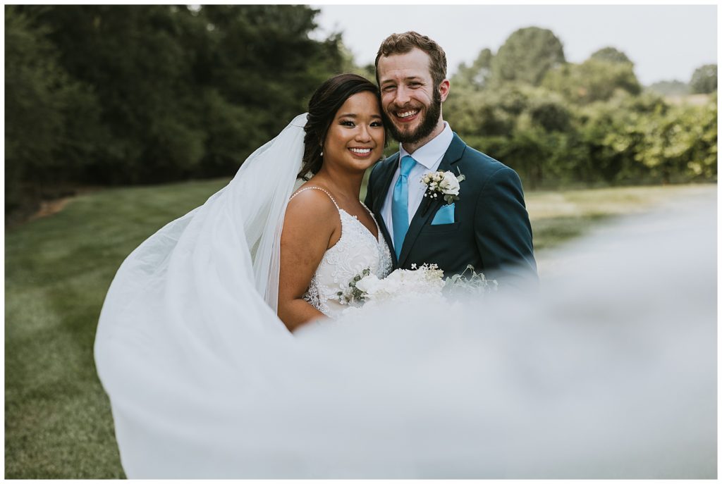 a happy couple with their wedding planner in amarillo tx