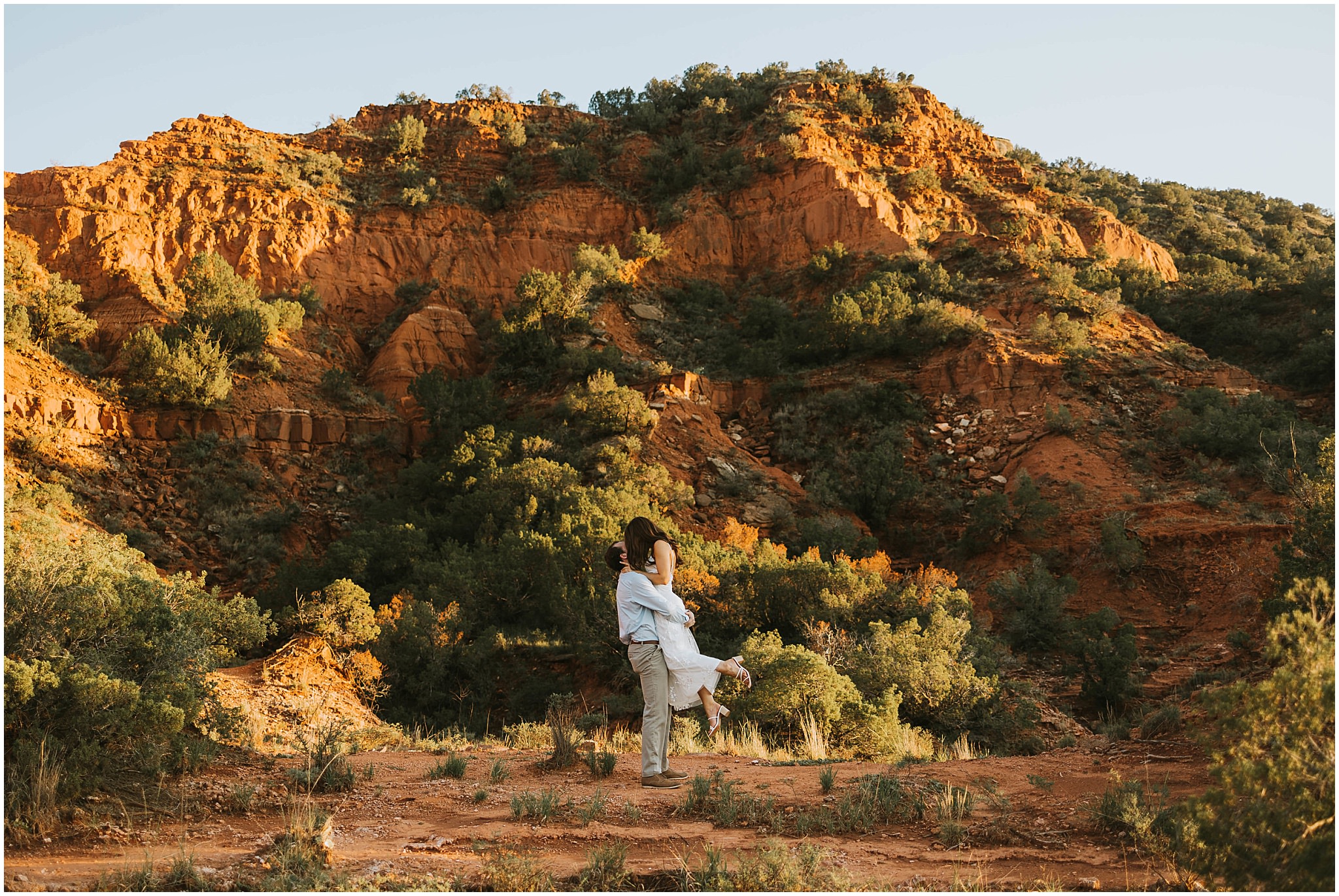 engagement session at caprock canyons